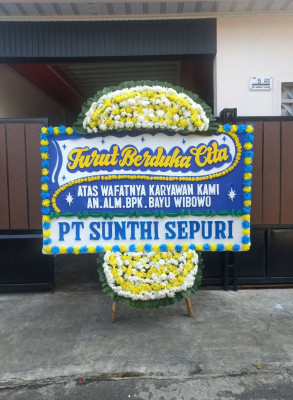 Papan Bunga Duka di Bonang